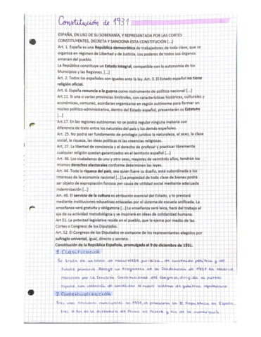 Constitución 1931