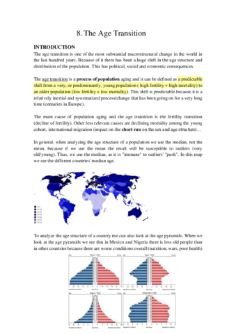 8. The age transition