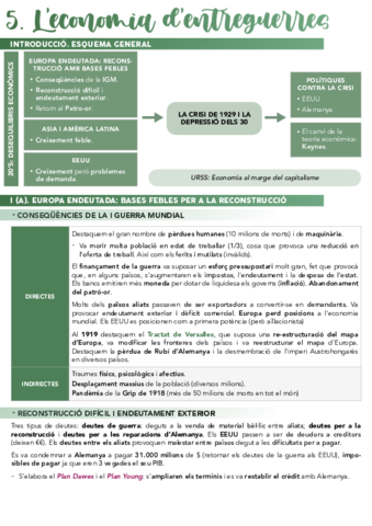 T5. Economía de entreguerras