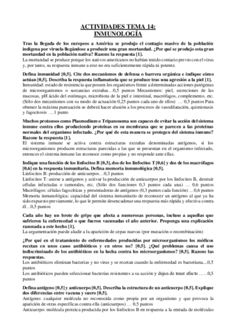 ACTS T14 - INMUNOLOGÍA
