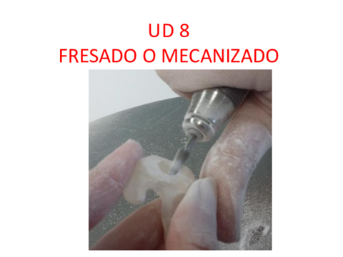 TEMA DE FRESADO O MECANIZADO