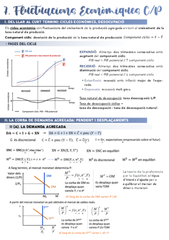 T7. Fluctuaciones económicas corto plazo
