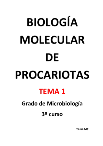 Biología Molecular de Procariotas  - Tema 1.pdf