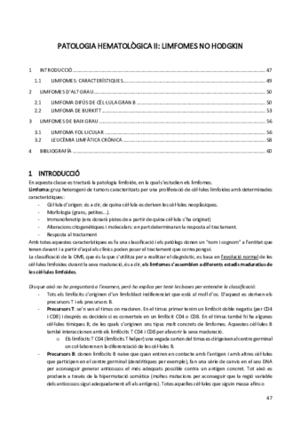 LINFOMAS NO HODKINIANOS