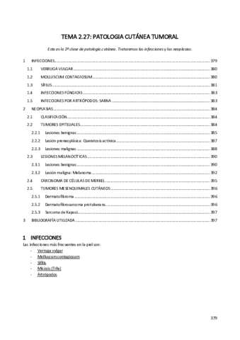 PATOLOGÍA CUTÁNEA TUMORAL