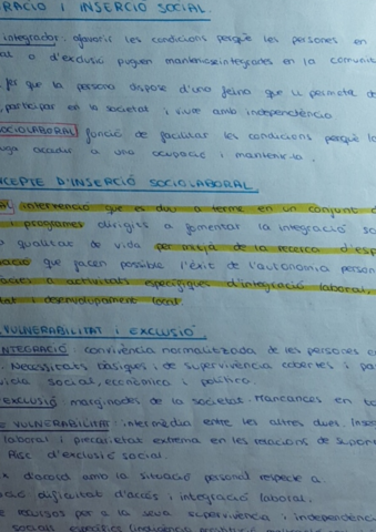 T.1 Caracterización del contexto de la inserción sociolaboral 1a parte. Inserción laboral. Integración social.