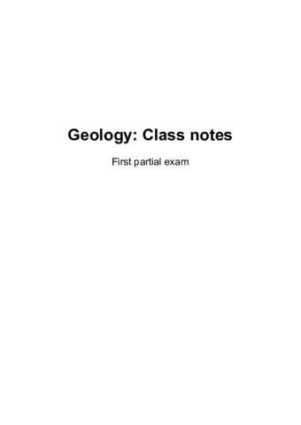 Geology T1 to T5 plus Petrology Labs