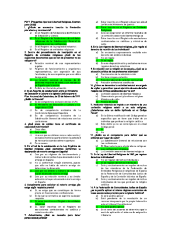 Test Derecho a la Libertad Religiosa, Parte Religiosa.pdf