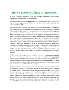 TEMA 2. La fundación de la psicología. Estructuralismo y Funcionalismo..pdf