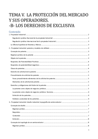 TEMA 5B. LA PROTECCIÓN DEL MERCADO Y SUS OPERADORES. LOS DERECHOS DE EXCLUSIVA.pdf