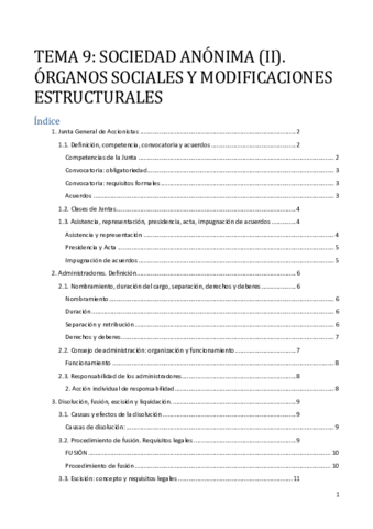 TEMA 9. SOCIEDAD ANÓNIMA (II). ÓRGANOS SOCIALES Y MODIFICACIONES ESTRUCTURALES.pdf