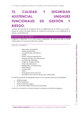 T2. Calidad y Seguridad Asistencial. Unidades Funcionales de Gestion y Riesgo..pdf