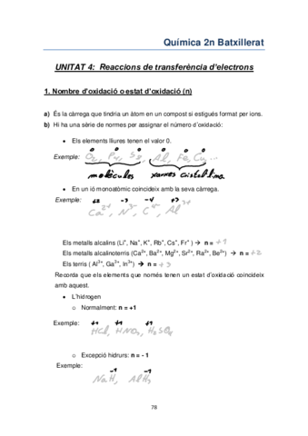 Unitat 4. Reaccions Redox