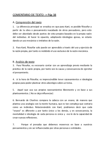 Kant - El ejercicio de la Filosofía