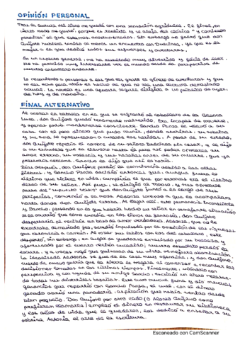 Opinión y Final Alternativo