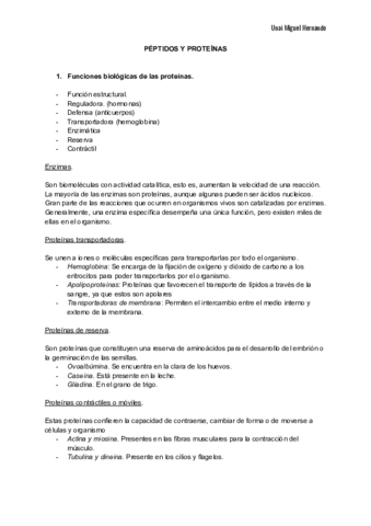 2. Péptidos y proteínas.