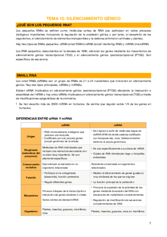 12 - Silenciamiento génico