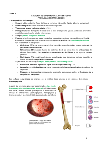 Tema 2. Hematología