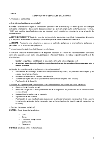 Tema 4. Estrés
