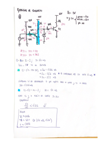 transistores Bipolares examen