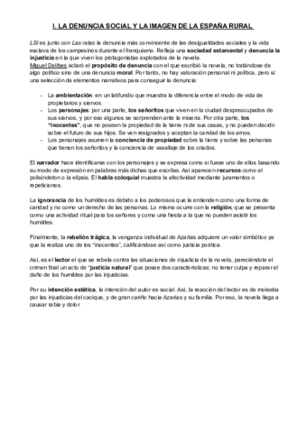 I. LA DENUNCIA SOCIAL Y LA ESPAÑA RURAL
