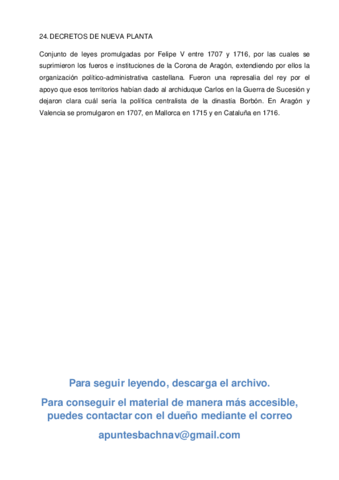 24. Decretos de Nueva Planta