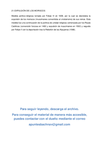21. Expulsión de los moriscos