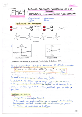 TEMA 4 CATÁLISIS.Algunas reacciones catalíticas de las olefinas. METÁTESIS OLIGOMERIZACIÓN Y POLIMERIZACIÓN..pdf