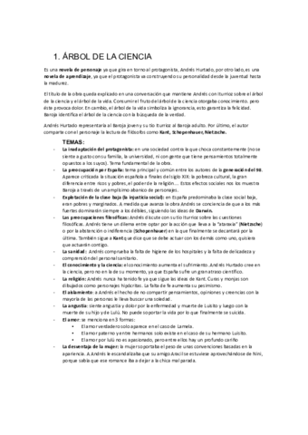 RESUMEN ARBÓL DE LA CIENCIA