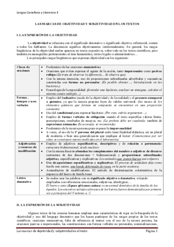 Objetividad y Subjetividad