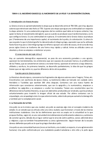 TEMA 4 El Arcaismo Griego (I) +.pdf