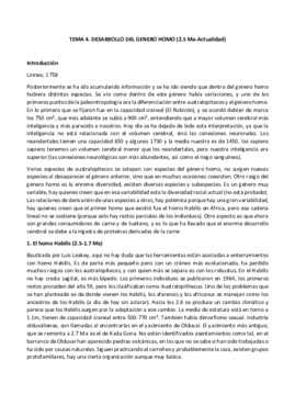 TEMA 4 Desarrollo del Genero Homo (2.5 Ma - Actualidad) +.pdf