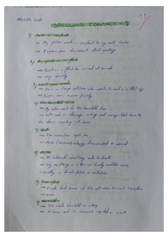 Spelling Contract 1