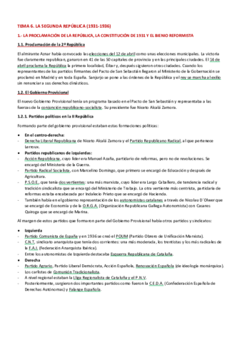 Historia. 2ª República (s.XX)