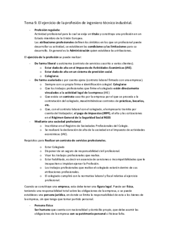 ResumenTema9Elejerciciodelaprofesiondeingenierotecnicoindustrial.pdf