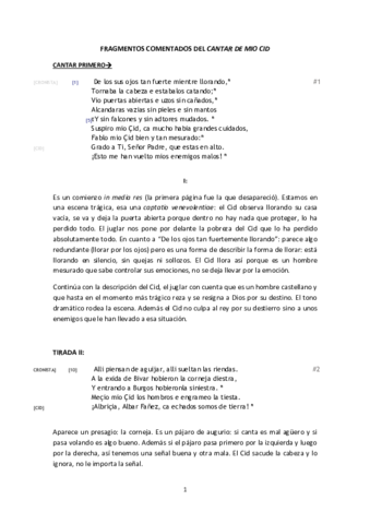 FRAGMENTOS COMENTADOS DEL CANTAR DE MIO CID.pdf