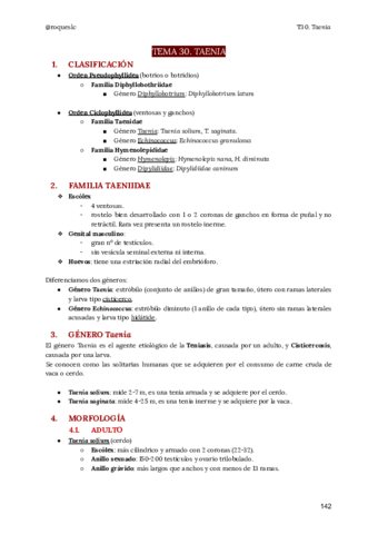 Tema 30. Taenia