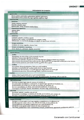 mecanismos de cohesión