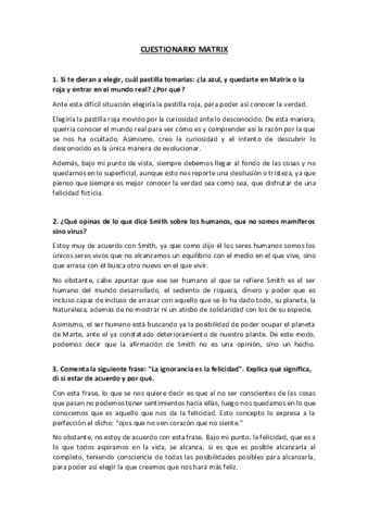 RELACIÓN MATRIX-FILOSOFIA