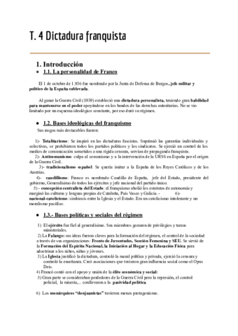 Tema 4 Dictadura franquista