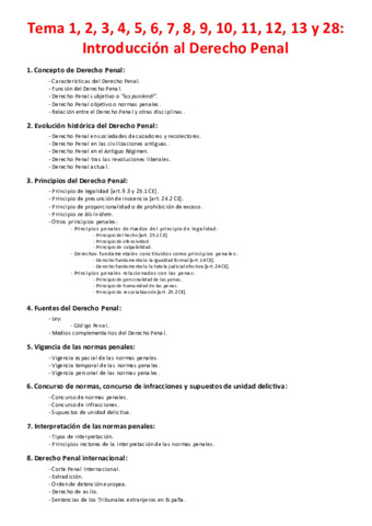 Tema 1- 2, 3, 4, 5, 6, 7, 8, 9, 10, 11, 12, 13 y 28 - Introducción al Derecho Penal.pdf