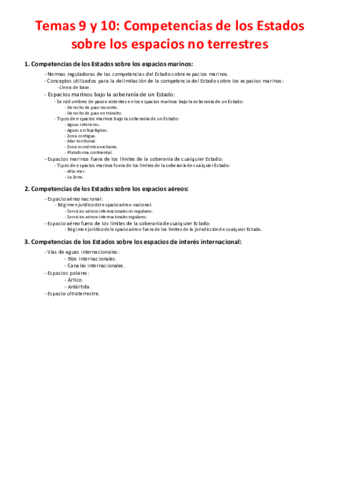 Tema 9 y 10 - Competencias de los Estados sobre los espacios no terrestres.pdf