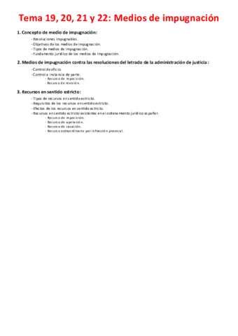 Tema 19- 20, 21 y 22 - Medios de impugnación.pdf