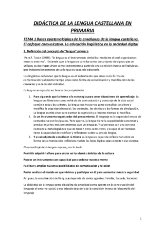 Didáctica de la lengua castellana GR2