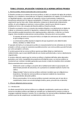 Tema 2 Eficacia- aplicación y vigencia de la norma jurídica privada.pdf