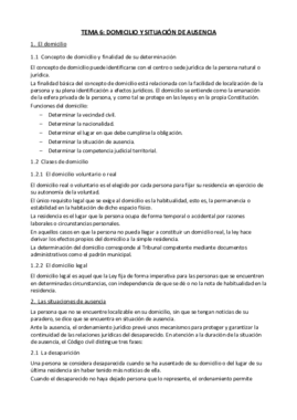 Tema 6 Domicilio y situación de ausencia.pdf