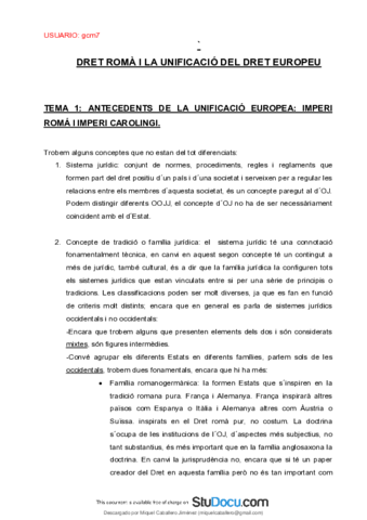 Apuntes COMPLETOS D. Romano y la Unificación del Derecho Europeo.pdf