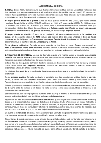 LENGUA LITERATURA LUIS CERNUDA