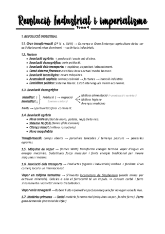 Revolució Industrial i imperialisme