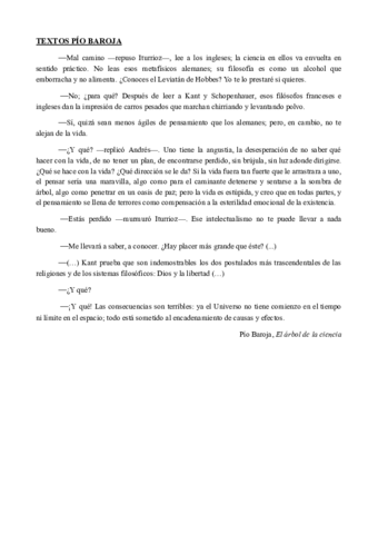 TEXTOS EVAU PÍO BAROJA